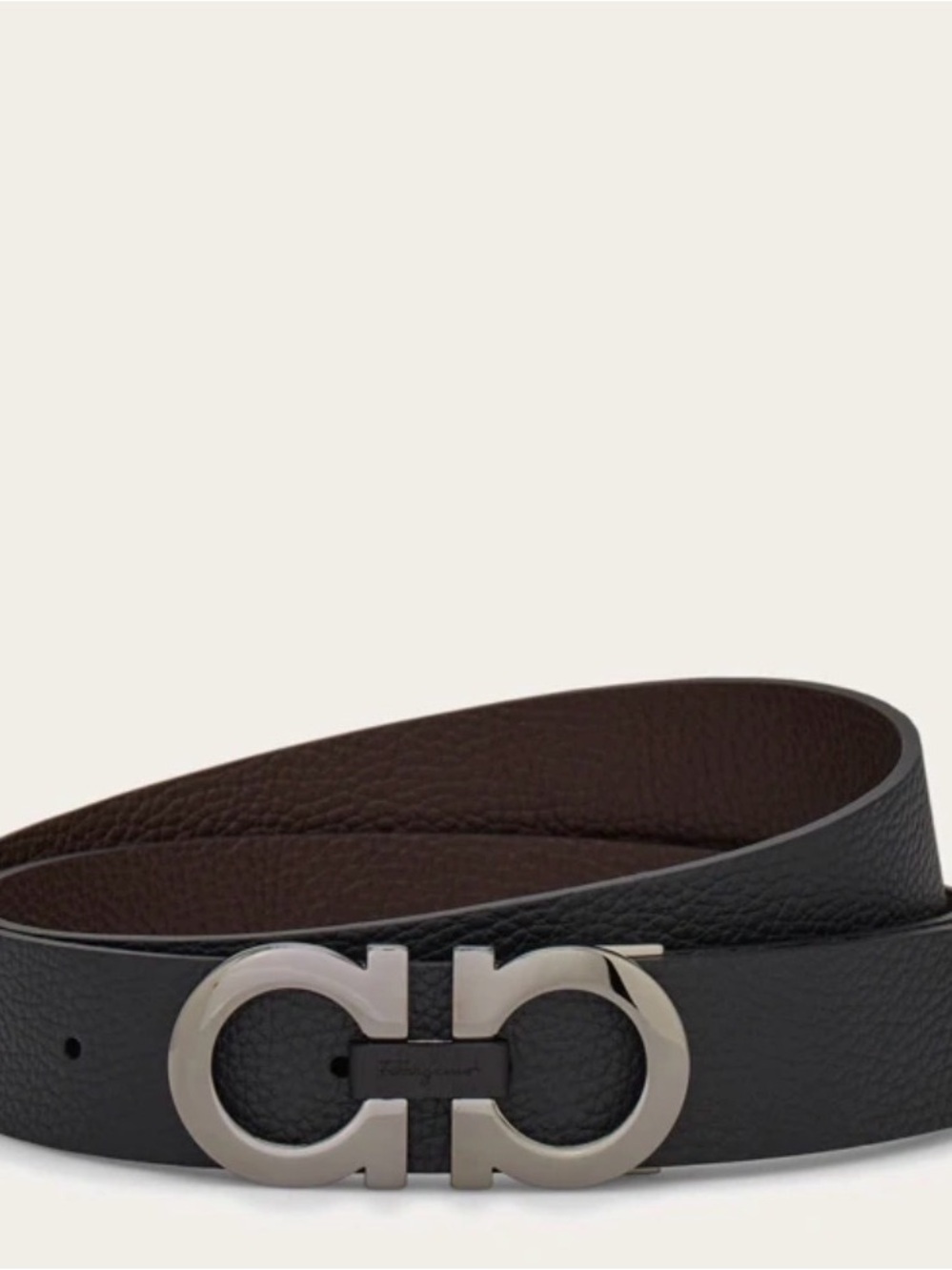 Salvatore Ferragamo Reversible and adjustable Gancini belt